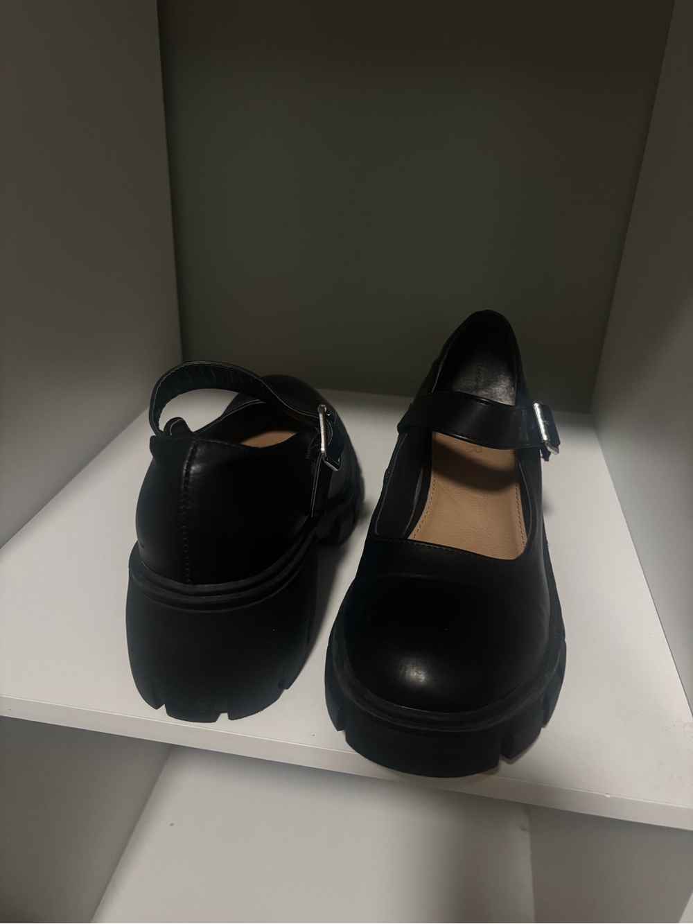 Esprit Black Mary Jane Lug Sole Clog - Picture 2 of 2